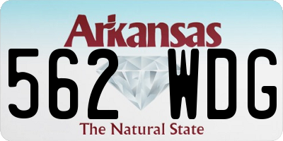 AR license plate 562WDG