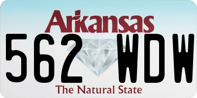 AR license plate 562WDW