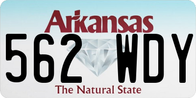 AR license plate 562WDY