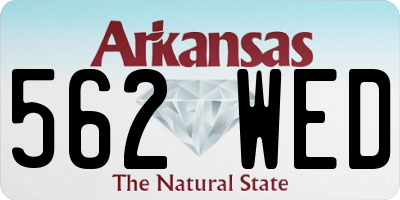 AR license plate 562WED