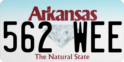 AR license plate 562WEE