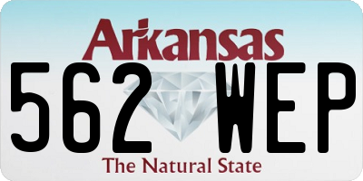 AR license plate 562WEP