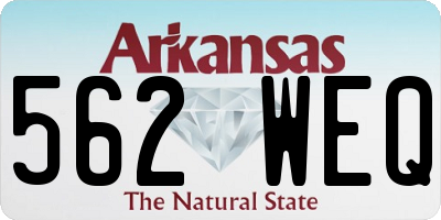 AR license plate 562WEQ