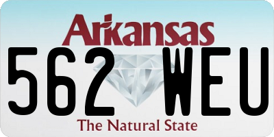 AR license plate 562WEU