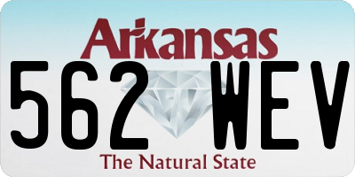 AR license plate 562WEV