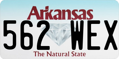 AR license plate 562WEX