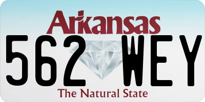 AR license plate 562WEY