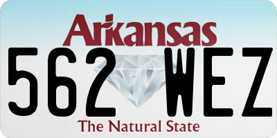 AR license plate 562WEZ