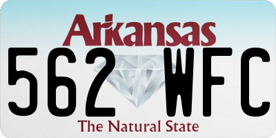 AR license plate 562WFC