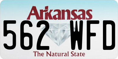 AR license plate 562WFD