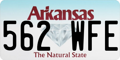 AR license plate 562WFE