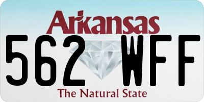 AR license plate 562WFF