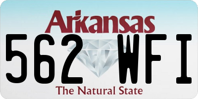 AR license plate 562WFI