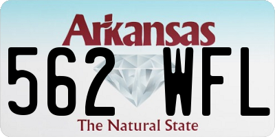 AR license plate 562WFL