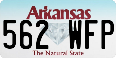 AR license plate 562WFP