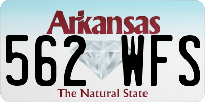 AR license plate 562WFS