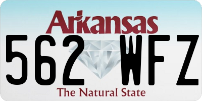 AR license plate 562WFZ