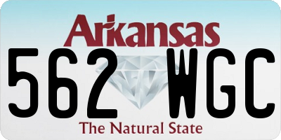 AR license plate 562WGC