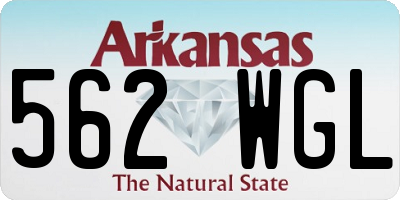 AR license plate 562WGL