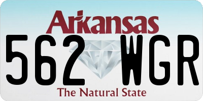 AR license plate 562WGR