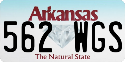 AR license plate 562WGS