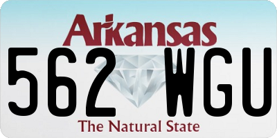 AR license plate 562WGU