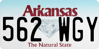 AR license plate 562WGY