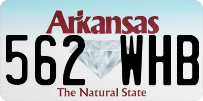 AR license plate 562WHB