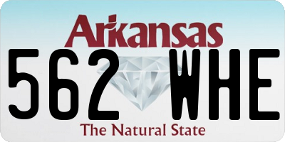 AR license plate 562WHE