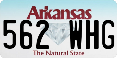 AR license plate 562WHG