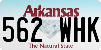 AR license plate 562WHK