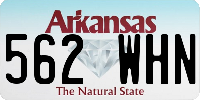 AR license plate 562WHN