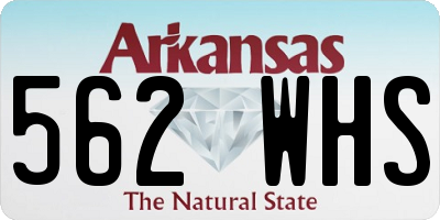 AR license plate 562WHS