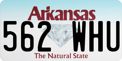 AR license plate 562WHU