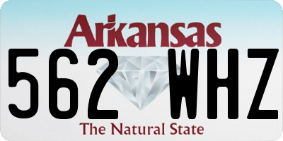 AR license plate 562WHZ