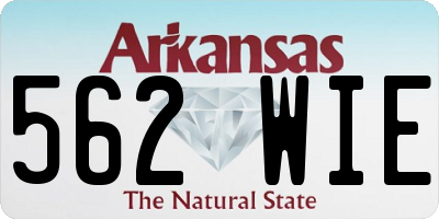 AR license plate 562WIE