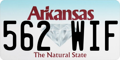 AR license plate 562WIF