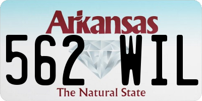 AR license plate 562WIL