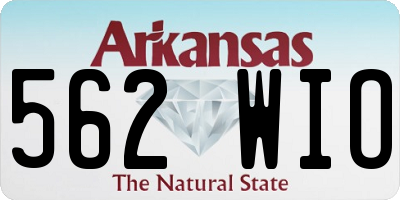 AR license plate 562WIO