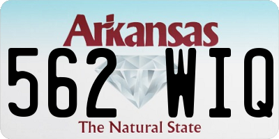 AR license plate 562WIQ