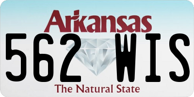 AR license plate 562WIS