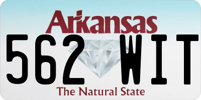 AR license plate 562WIT