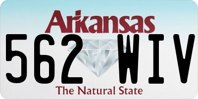 AR license plate 562WIV