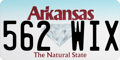 AR license plate 562WIX