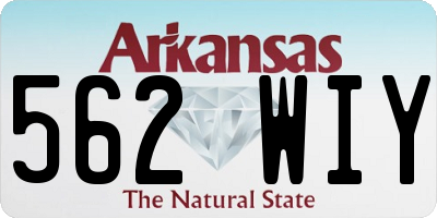 AR license plate 562WIY