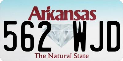 AR license plate 562WJD
