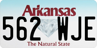 AR license plate 562WJE