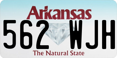 AR license plate 562WJH