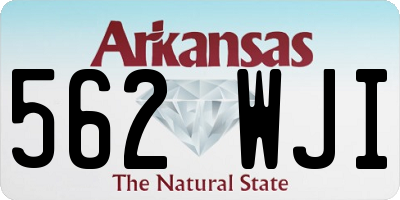 AR license plate 562WJI