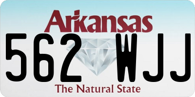 AR license plate 562WJJ
